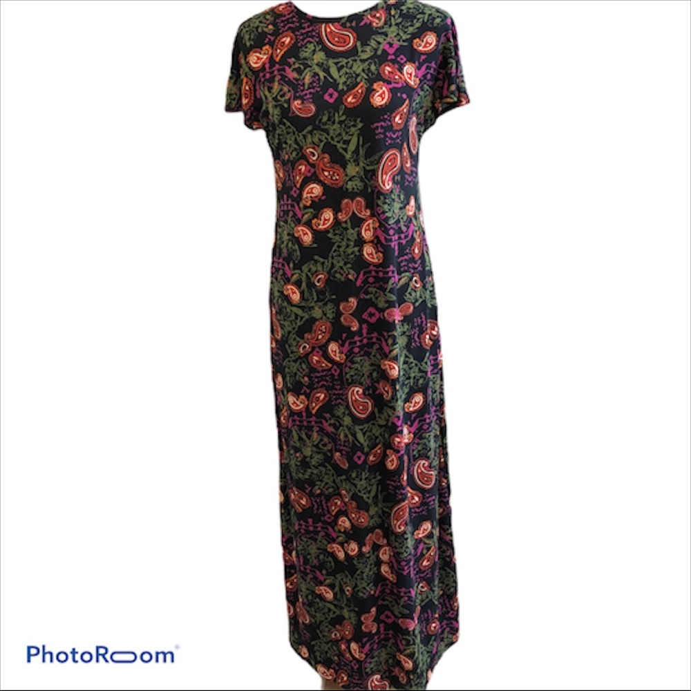 LuLaRoe Maria Paisley Maxi Dress size S